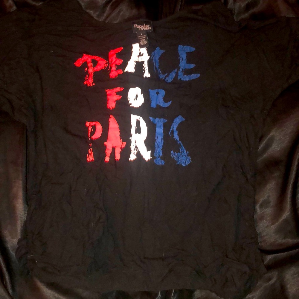 Black Peace For Paris shirt.